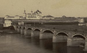 Вид на Кремль и Волховский мост. Фрагмент фотографии 1880–1890-х гг.