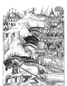 Лицевой летописный свод. XVI век. Миниатюра 1 Лицевой летописный свод. XVI век. Миниатюра 1